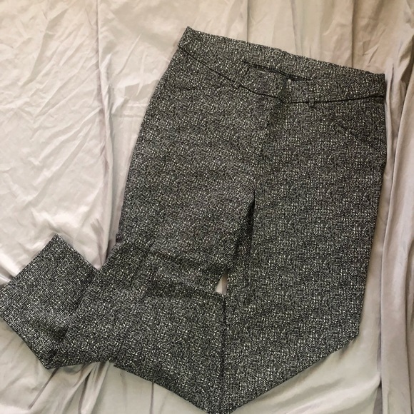 Rafaella Pants - Rafaella Pull On Stretch Capri Pant 12 Black and White